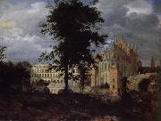 Jan van der Heyden Old Palace landscape Sweden oil painting artist